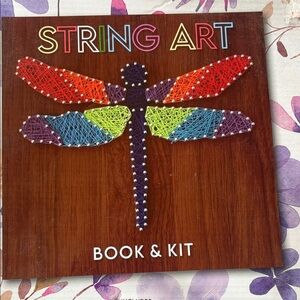 Colorful Dragonfly String Art Book & Kit